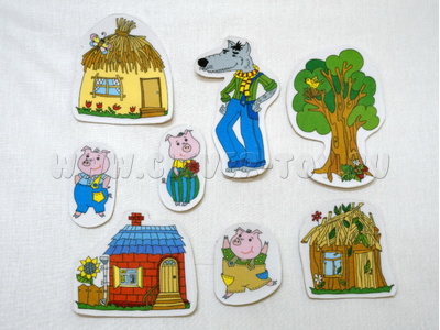 Сказка "Три Поросенка" 9 штук