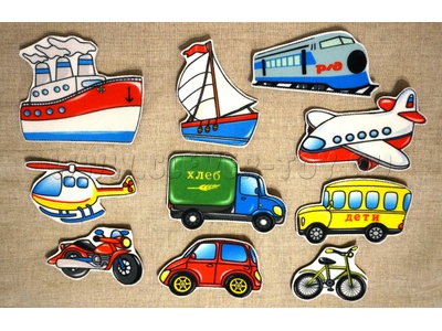 Набор "Транспорт", 10 штук