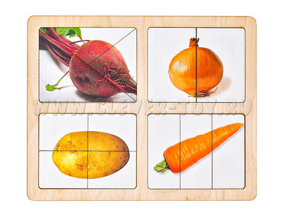 Разрезные картинки "Овощи-2"