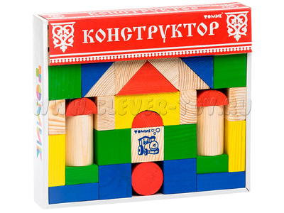 Конструктор "Цветной" (43 детали)