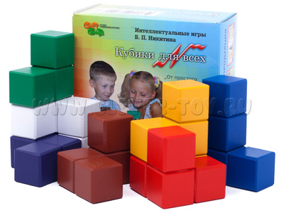 Игра Никитина "Кубики для всех" (дерево, в гофр коробке)