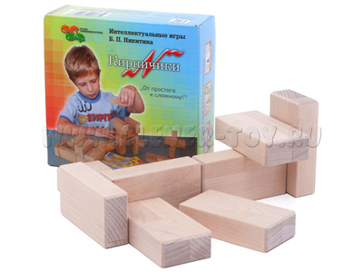 Игра Никитина "Кирпичики" (дерево, гофр. коробка)