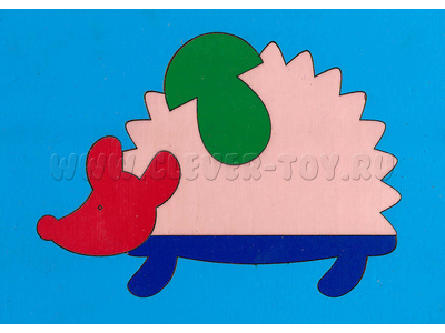 Мозаика "Сложи картинку. Ежик" (4 детали)