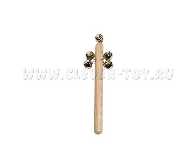 Бубенцы "Беллстик" на деревянной рукоятке (5 бубенцов)