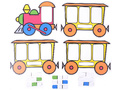 Набор магнитных карточек "Звуковозик" (паровозик и 3 вагончика)