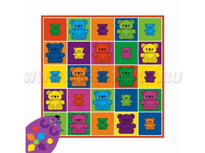 Тематическое поле "Семейка медведей. Цвета"