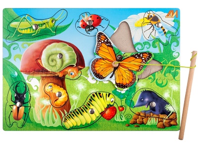 Пазл "Полянка" (магнитная рыбалка)