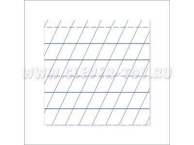 Маркерное поле "Линейка" для работы на классной доске (маленькое)