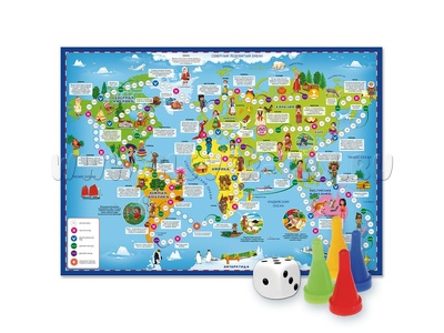 Игра-ходилка с фишками "Народы мира"