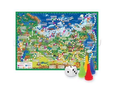 Игра-ходилка с фишками "Путешествие по России"