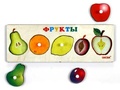 Рамка-вкладыш "Фрукты" (доска Сегена)