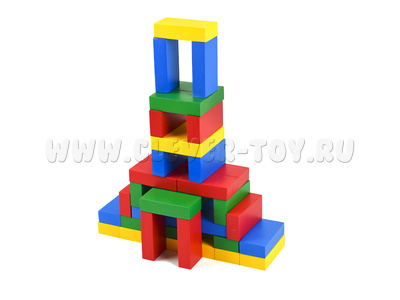 Конструктор детский Цветные кирпичики, 40 шт