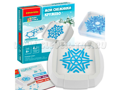 Игра настольная логическая "Мои снежинки. Кружево"