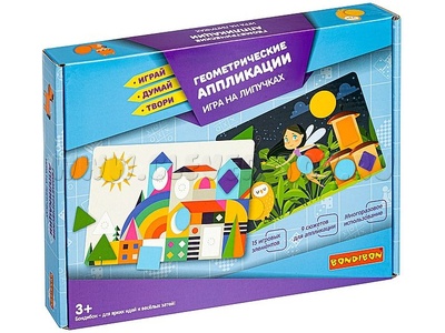 Игра на липучках "Геометрические аппликации"