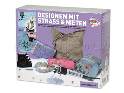 Набор для аппликаций страз и заклепок Pebaro