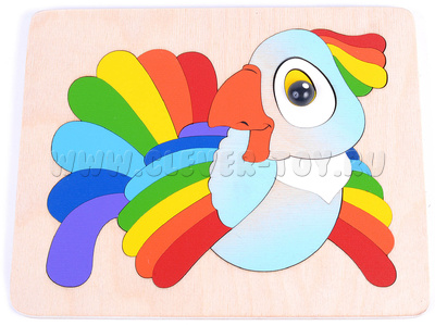 Мозаика "Попугай" (29 деталей) (остатки)