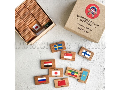 Мемори "Флаги Мира" (в картонной коробке, 60шт)