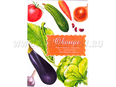 Дидактические карточки "Овощи" (в плёнке) (остатки)