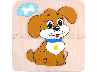 Рамка-вкладыш "Собачка" (6 деталей) (остатки)