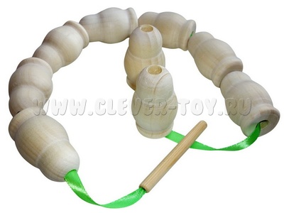 Бусы "Матрешки" (неокрашенные, 10шт)