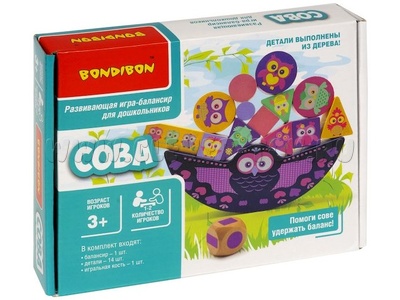 Развивающая игра-балансир для дошкольников "Сова"