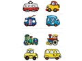 Раскраска с наклейками Транспорт (мигалки, стройка, джипчики, город)