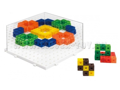 Кубики соединяющиеся 2 см. (100 шт). Набор "Изучаем отражения"