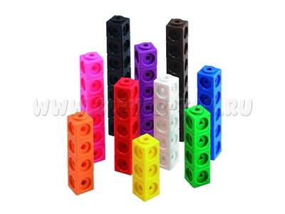 Математические кубики, 2 см (100 шт)