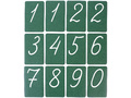 Набор магнитных карточек "Числительные" (цифры, фон зелёный)*