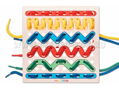 Игра по системе Монтессори "Шнуровка Линии"
