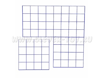 Маркерное поле "Клетка" для работы на классной доске (из 4-х частей)