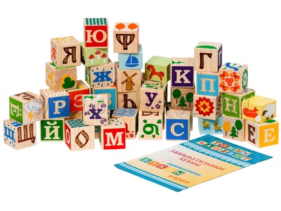 Кубики "Занимательные Буквы" 42 шт