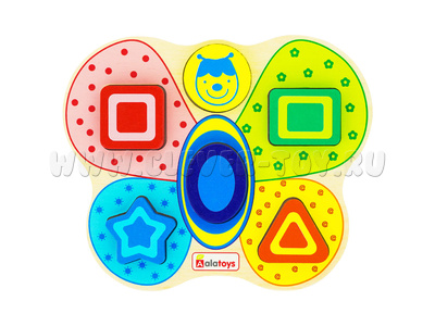 Сортер "Бабочка" (5 деталей)