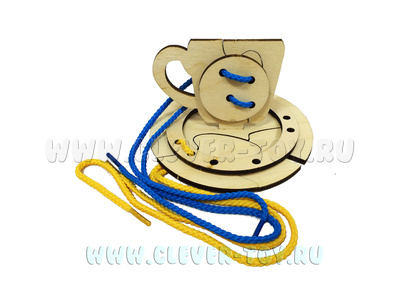 Шнуровка "Чашка с блюдцем" 7 деталей