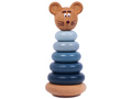 Пирамидка деревянная цветная "Мышонок"