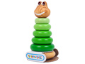 Пирамидка деревянная цветная "Лягушонок"