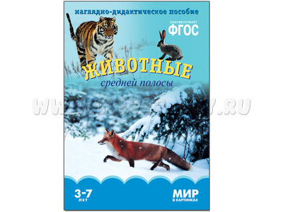 Животные средней полосы. (Серия: Мир в картинках) ФГОС